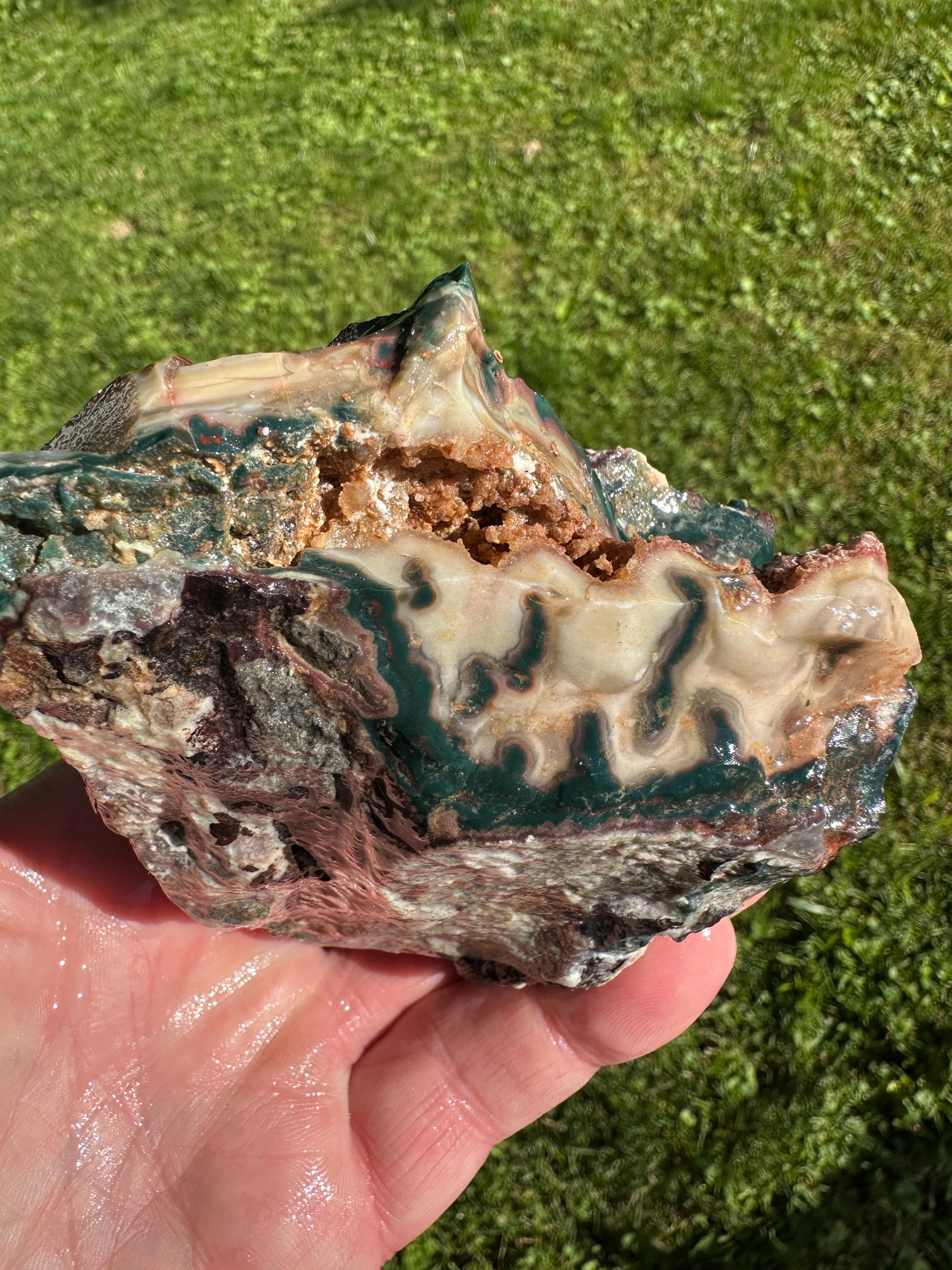Large RARE Premium Idaho Sunset Jasper Rough Specimen- Agate