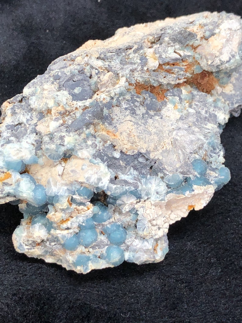 Video/_/_Incredible Luster/_/_/_Large VERY RARE BLUE Wavellite Specimen from Arkansas