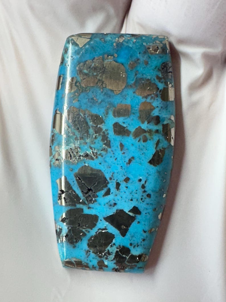 RARE ( 51.5 Carats ) High End Morenci Turquoise Cabochon , Morenci ...