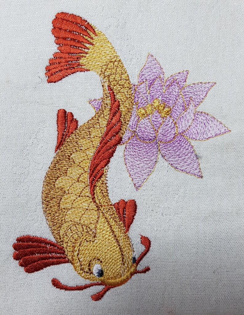 Embroidery design FISHKOI Etsy