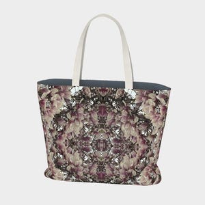 Magnolia Floral Market Tote Bag: Oversized Travel Tote
