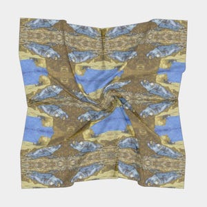 Sciarpa quadrata in seta &quot;La siesta&quot; di Van Gogh - Lusso artistico