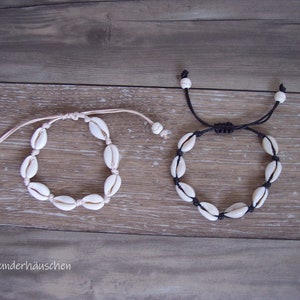 1 shell bracelet cowrie anklet surfer bracelet hippie bracelet boho - gipsy, goa, bracelet - friendship bracelet