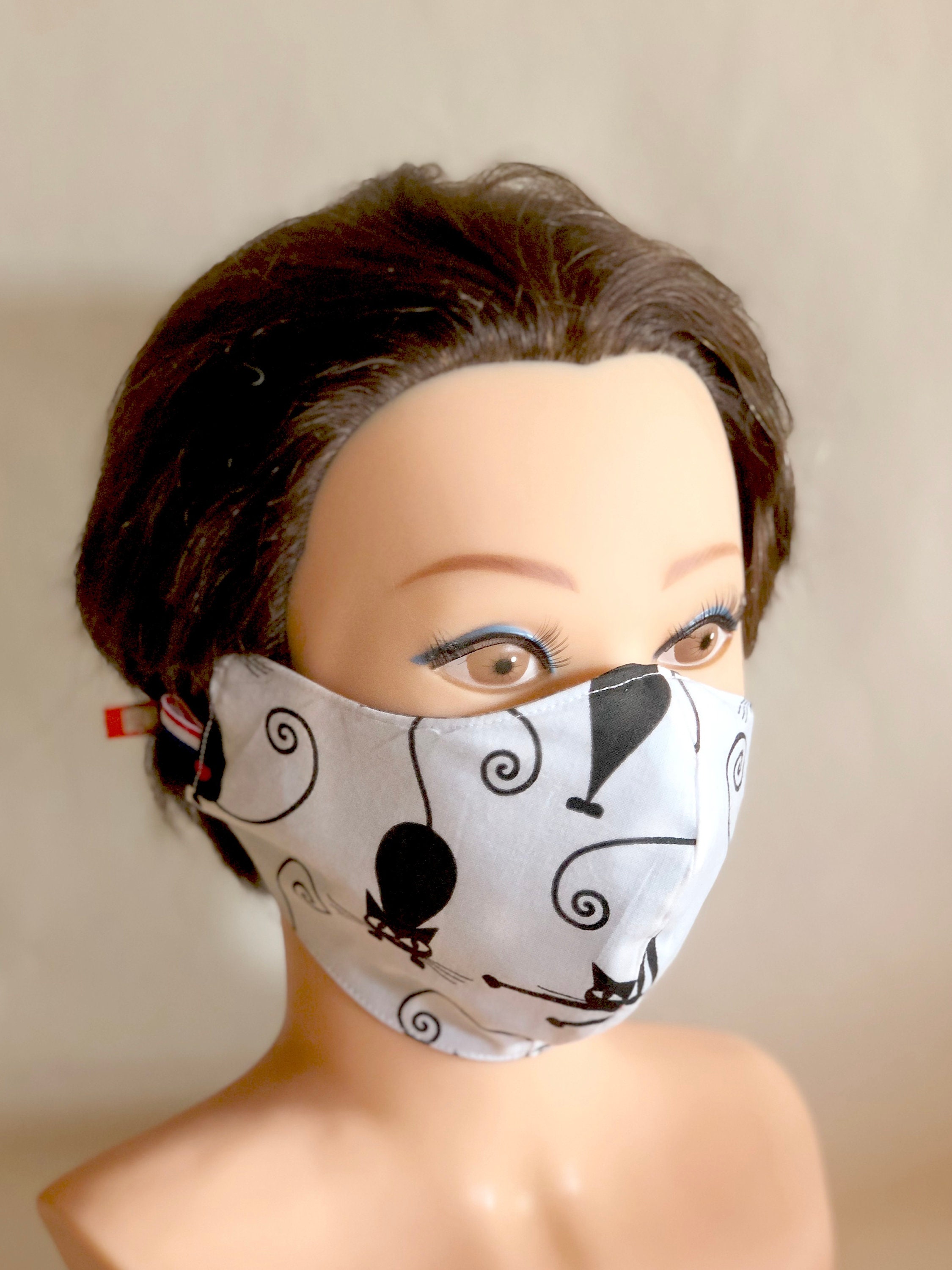 Washable, Reversible Cotton Face Mask / Chemo Mask / Flu