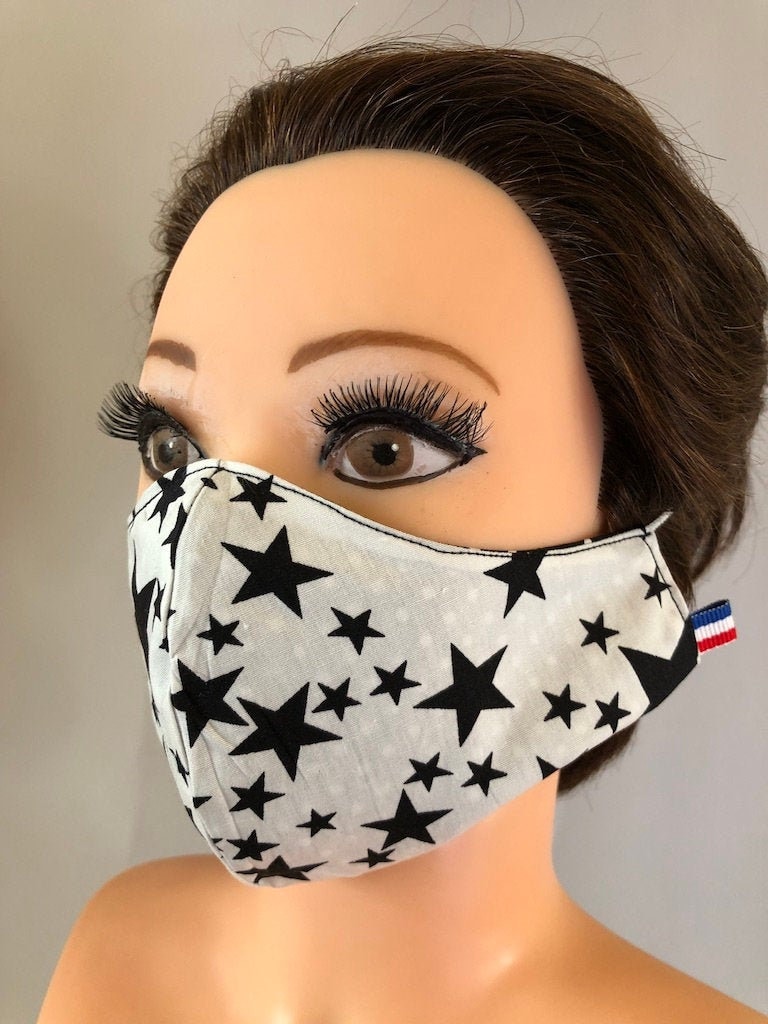 Washable, Reversible Cotton Face Mask / Chemo Mask / Flu Mask / Germ