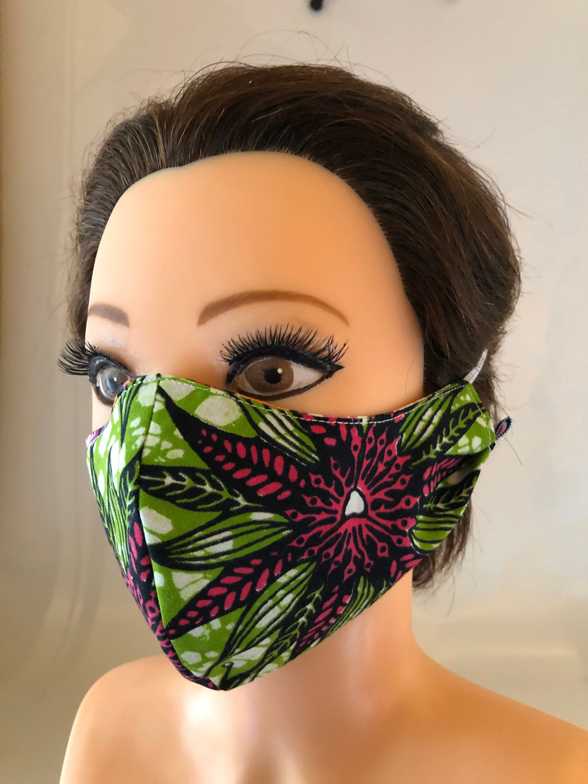 Washable, Reversible Cotton Face Mask Colorful
