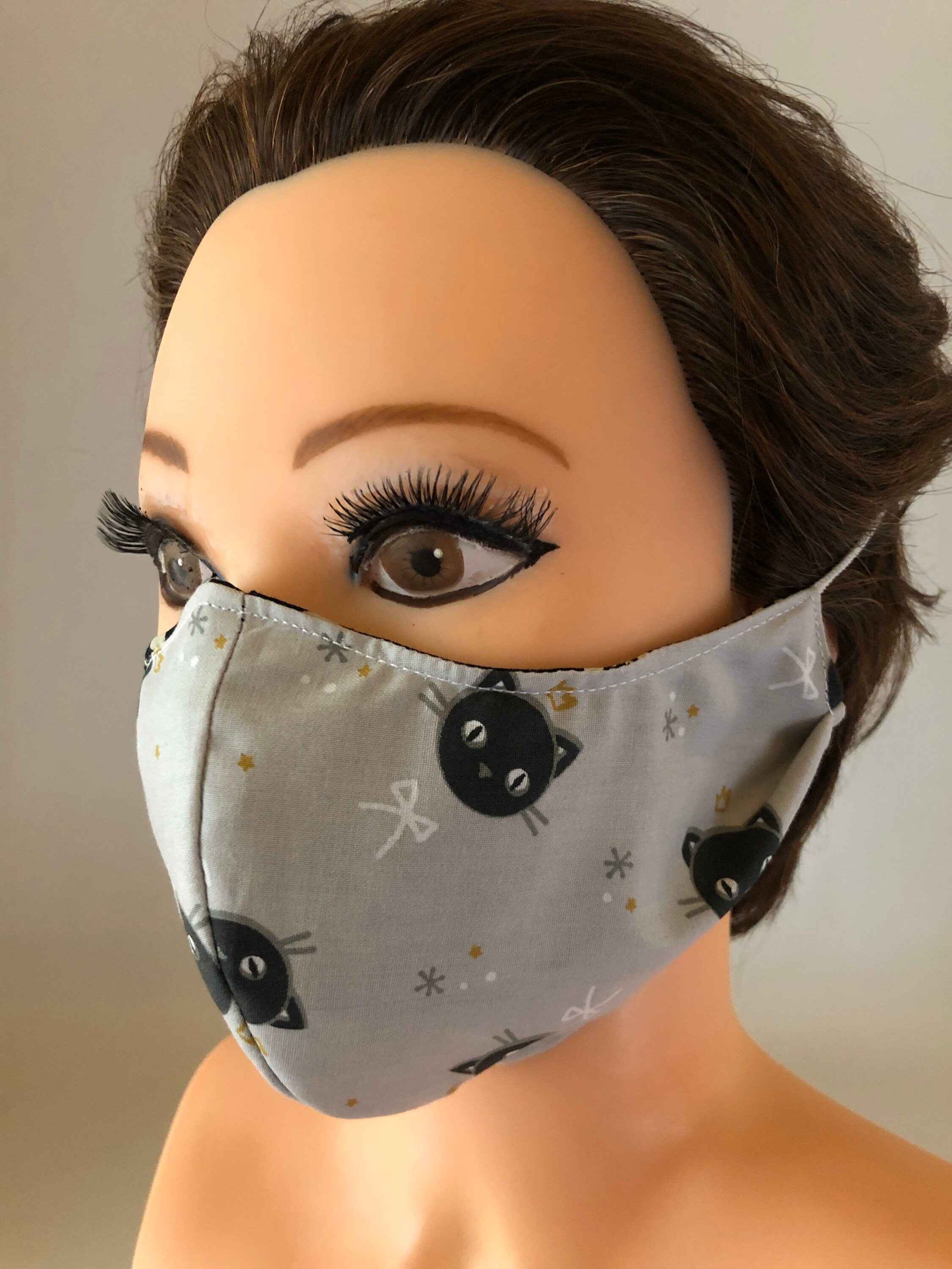 Washable, Reversible Cotton Face Mask / Chemo Mask / Flu Mask / Germ
