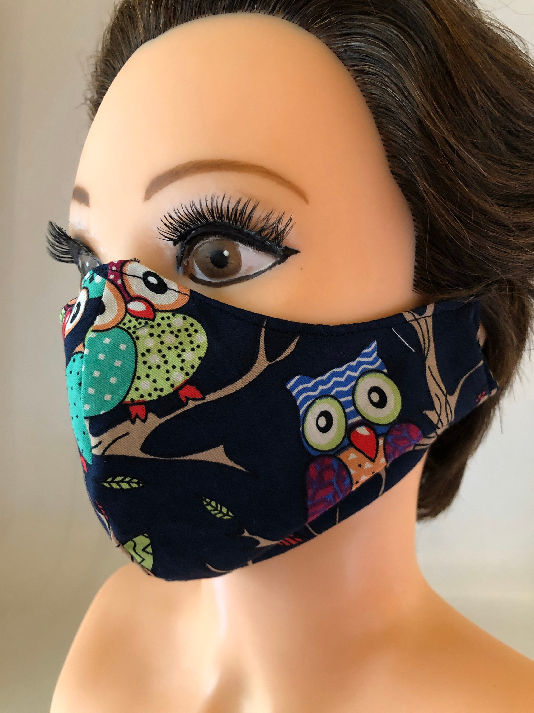 Washable, Reversible Cotton Face Mask / Chemo Mask / Flu Mask / Germ