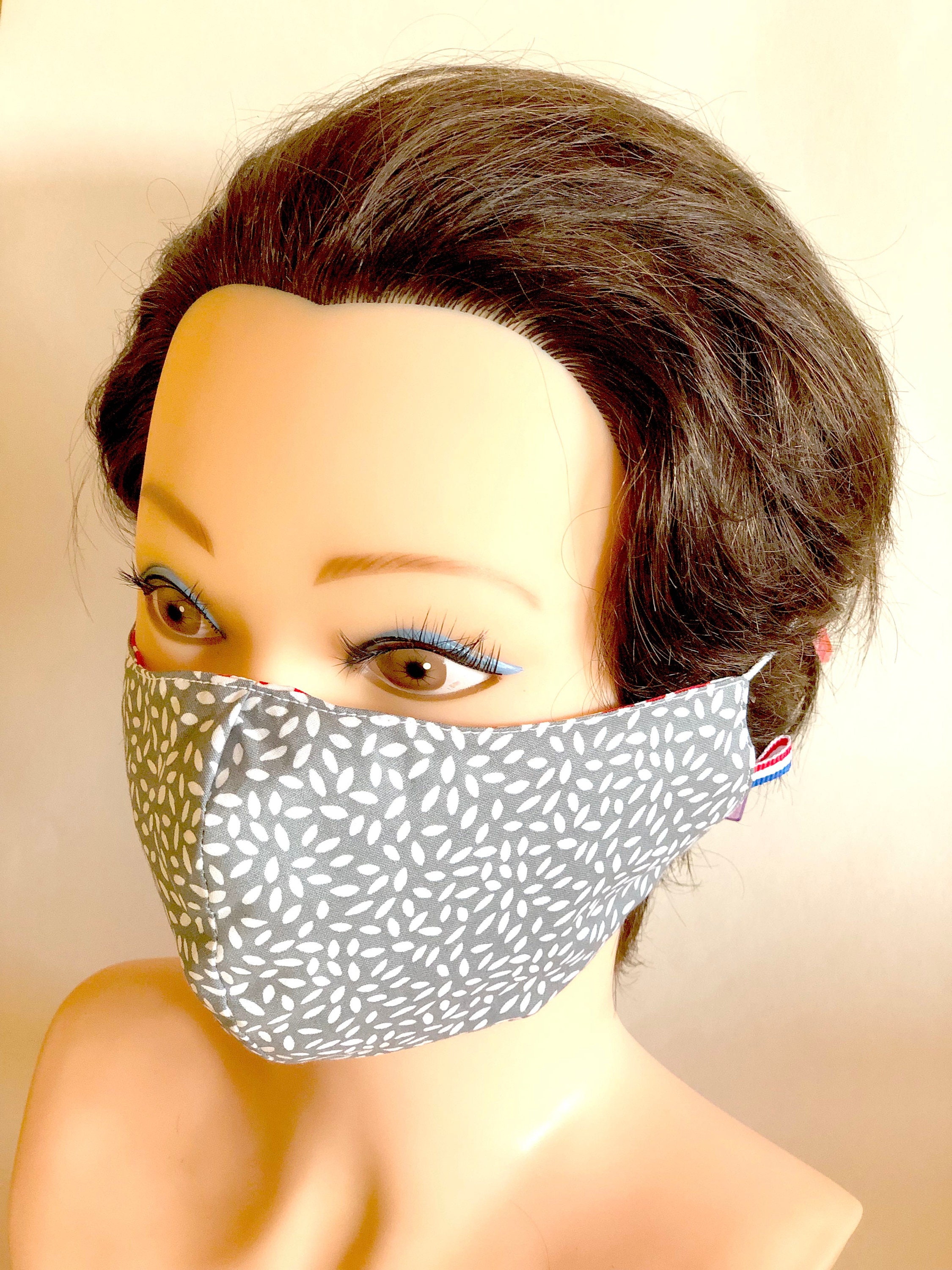 Washable, Reversible Cotton Face Mask / Chemo Mask / Flu Mask / Germ