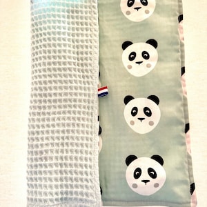 Serviettes de table lavables pour enfants ou la maison, carrés pour la cantine, nounou, crèche, mamie/papi