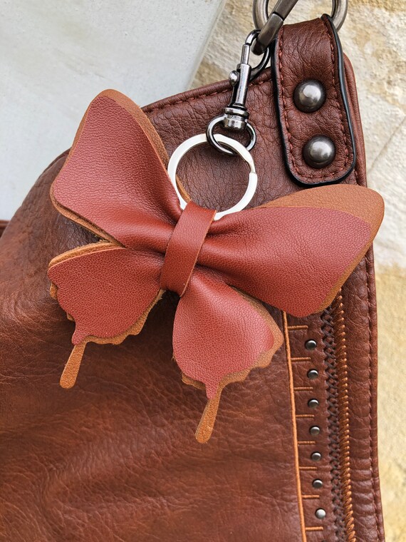 Leather butterfly purse sale