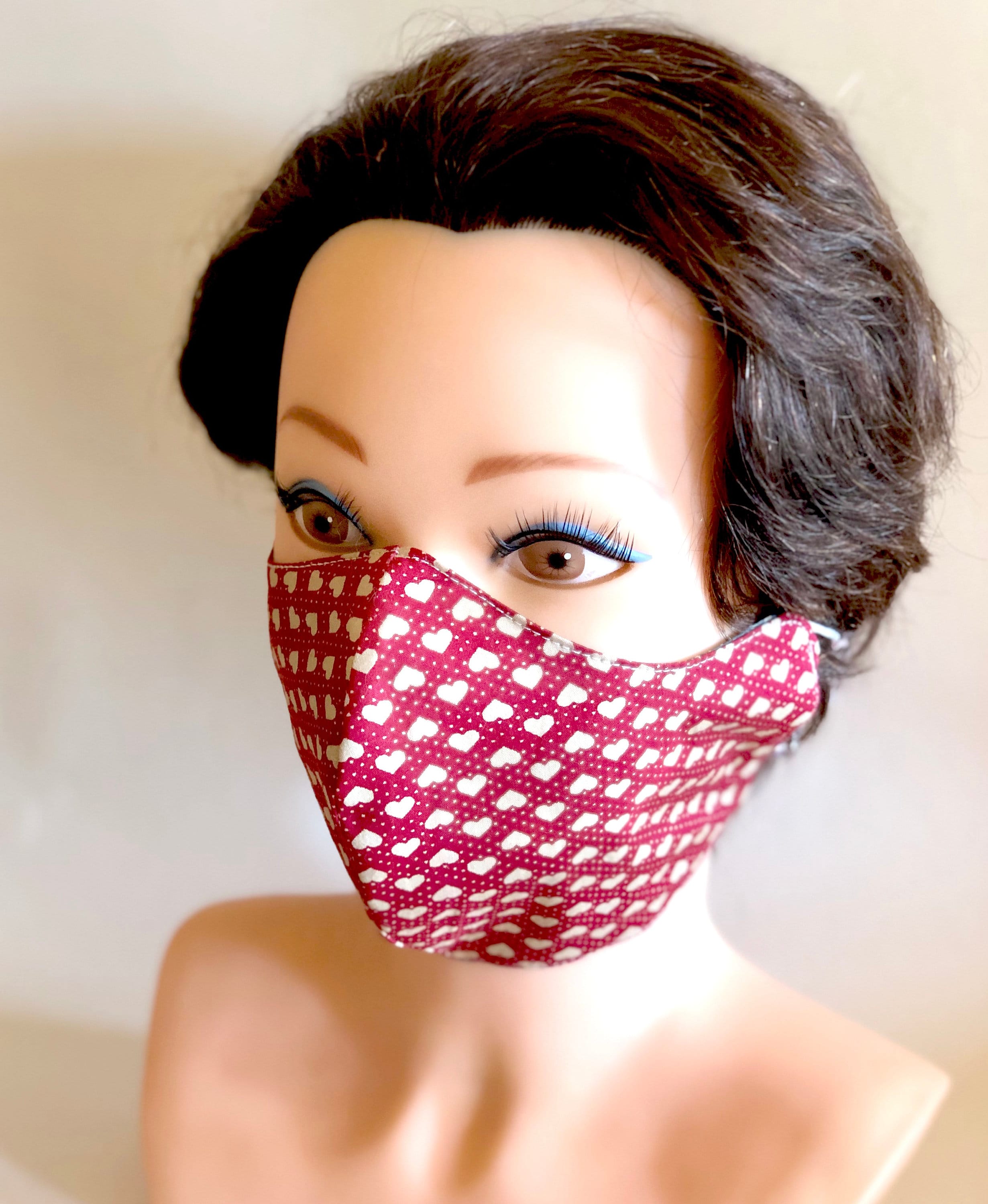 Washable, Reversible Cotton Face Mask / Chemo Mask / Flu ...