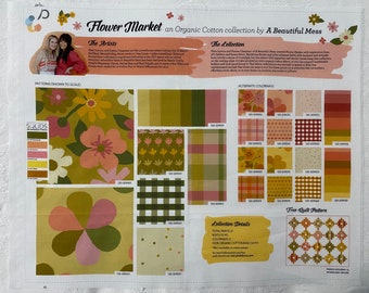 Flower Market by Katie Larson / A Beautiful Mess / Sales Rep Sample / Paintbrush Studio Fabric