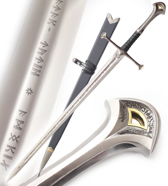 Epee Anduril Epee Medievale + Fourreau - Epee Fantasy Medieval Sword Decoration Medieval Swords Epee Elfique Elven Sword