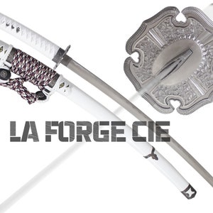 Witte Japanse Katana Decoratie Degensabel Replica Japans Zwaard Witte Samurai Katana Samurai