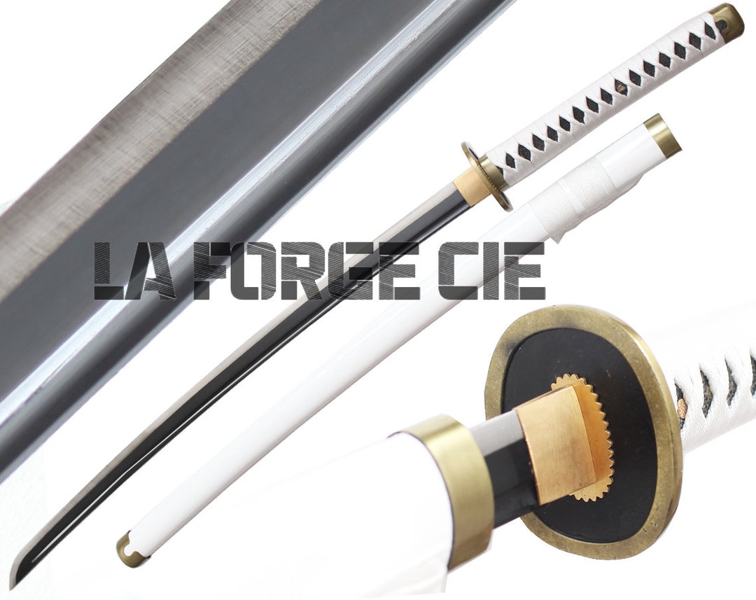 Pack 3 Carbon Steel Katanas Decoration Epee Zoro Saber Shusui Wado