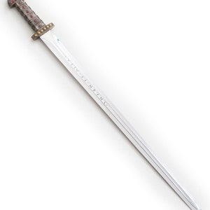 Vikings Sword of King Ragnar Lothbrok Replica Ragnar Sword Ragnard Sword Vikings Sword Viking + Wooden Display Stand image 7