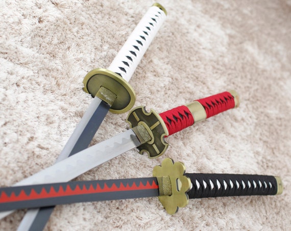 Pack 3 Carbon Steel Katanas Decoration Epee Zoro Saber Shusui Wado Kitetsu  Swords Stand 3 Places Zoro Sword 