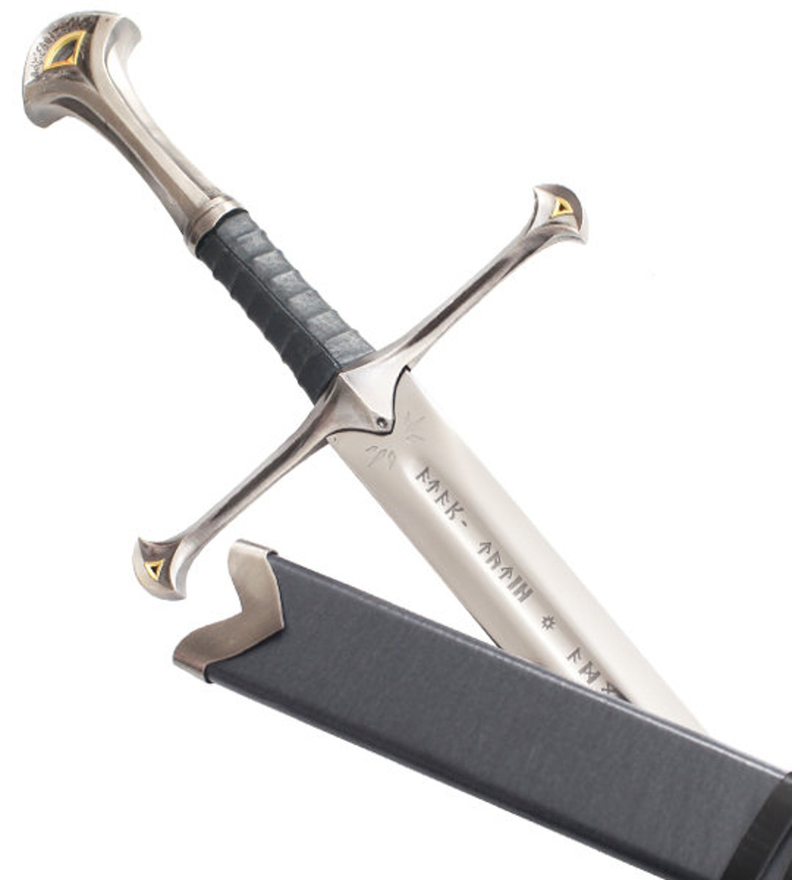 Anduril Epee Sword Decoration Medieval Scabbard Etsy