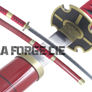 Katana Kitetsu Zoro Sword Zoro Saber Steel + Display Zoro Sword Sword Sandai Kitetsu