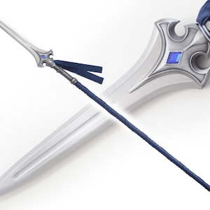 Warcraft Lance Guard Knight Replica Steel World of Warcraft Sword Warcraft Spear Steel Knight