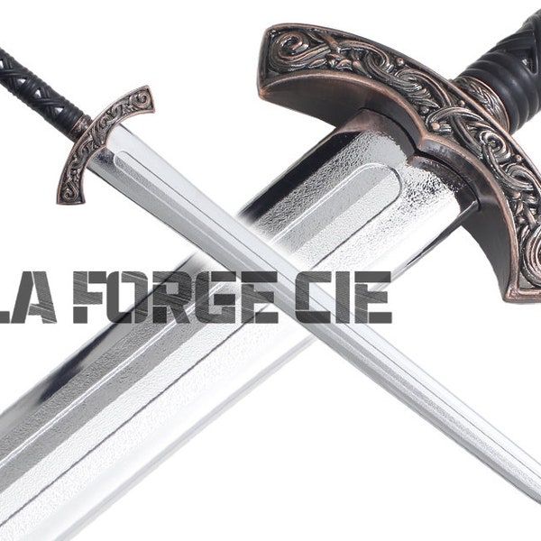 Medieval Sword Sword Lancelot Silver in Polypropylene Sword 1 Hand Training Sword Polypropylene