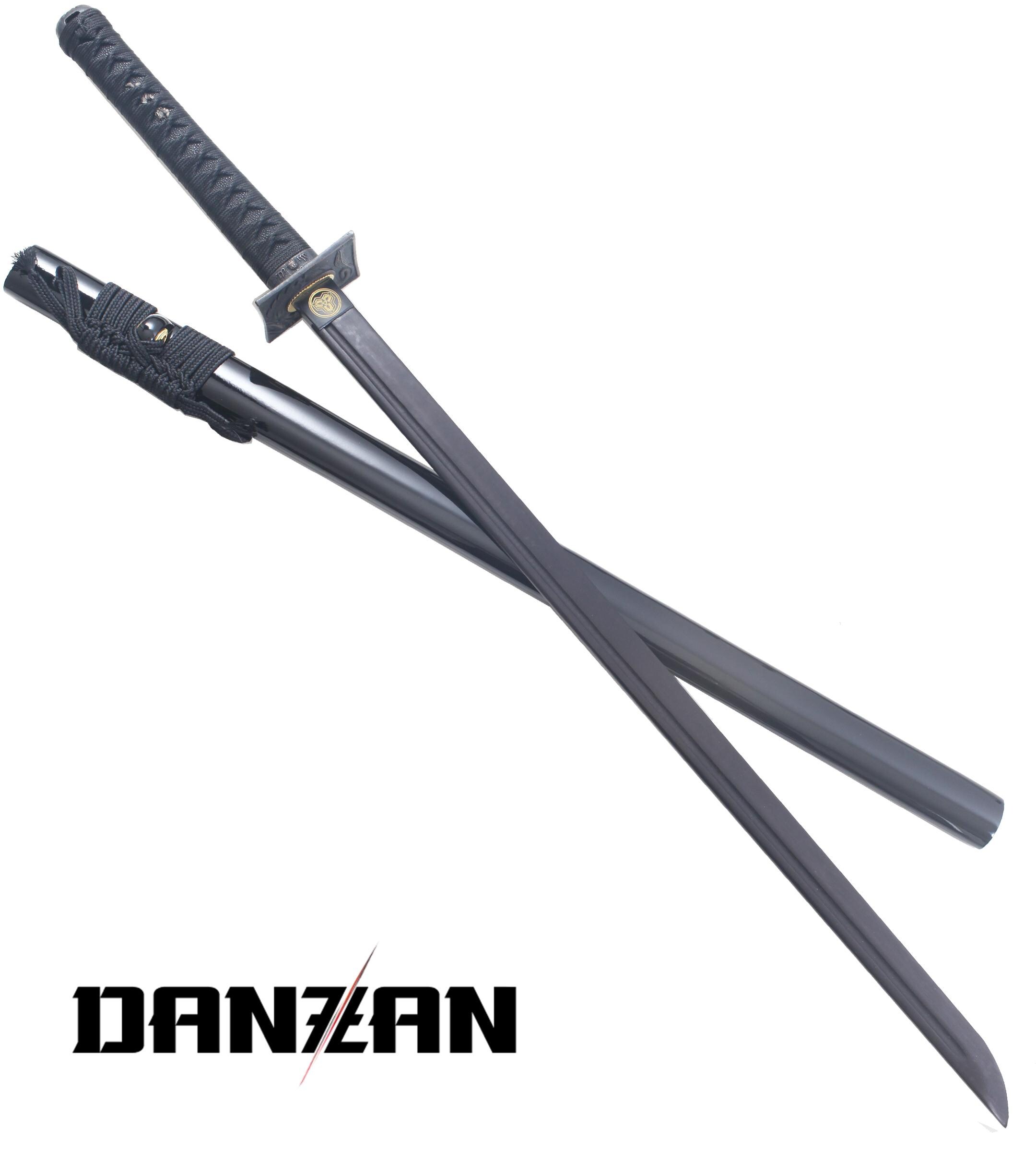 Sabre Japonais Katana En Bois Danzan - Lame Wenge, Dragon Noir, Fourreau Bois, 104 Cm, Pour Entraînement Sabre Japonais Bois Wenge Dragon Noir Entraînement 104cm
