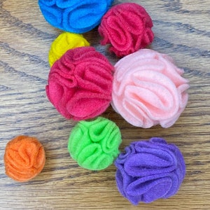 Felt Balls, Felt Bowl Filler, Felt Cat Toy, Felt Ball Cat Toy, Felt Ball Ornaments