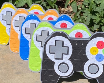 Game Controller Card, NOW in 5 Different Colors + a Gift Card Tag, Video Game Card, Birthday Card, Fun Card, Interactive Card, Level Up Card