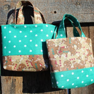 Piccola borsa natalizia, borsa regalo, porta carte regalo, pochette porta gioielli, borsa compatta, borsa regalo per le feste, borsa di stoffa, piccola borsa, accessorio per bambola