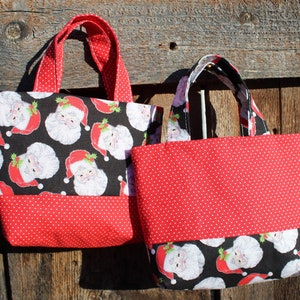 Kleine Weihnachtstasche, Geschenktasche, Geschenkkartenhalter, Schmuckbeutel, kompakte Tasche, Weihnachtsgeschenktasche, Stofftasche, kleine Tasche, Puppenzubehör
