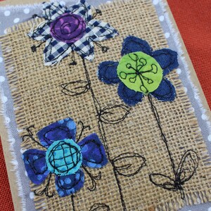 Cartão floral azul, flores, cartão de simpatia, cartão de amizade, pensando em você, cartão de aniversário, cartão de aniversário, cartão exclusivo, cartão de agradecimento