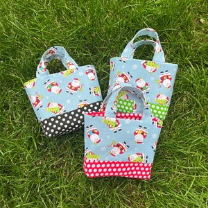 4&quot; Mini tote, Gift tote, Gift card tote, Jewelry tote, Party favor bag, Gift giving bag, Doll Accessory, Fabric tote,Mini tote bag,Candy bag