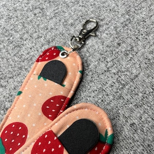 Large Nail File Holder, Nail File Holder, Strawberry Nail File Holder, Nail File, Stocking Stuffer, Birthday Gift, Friend Gift, File Sleeve