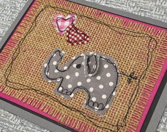 Elephant Card, Anniversary Card, Greeting Card, Sympathy Card, Thinking of You Card, Birthday Card, Bday Card, Cute Elephant,Valentine Card