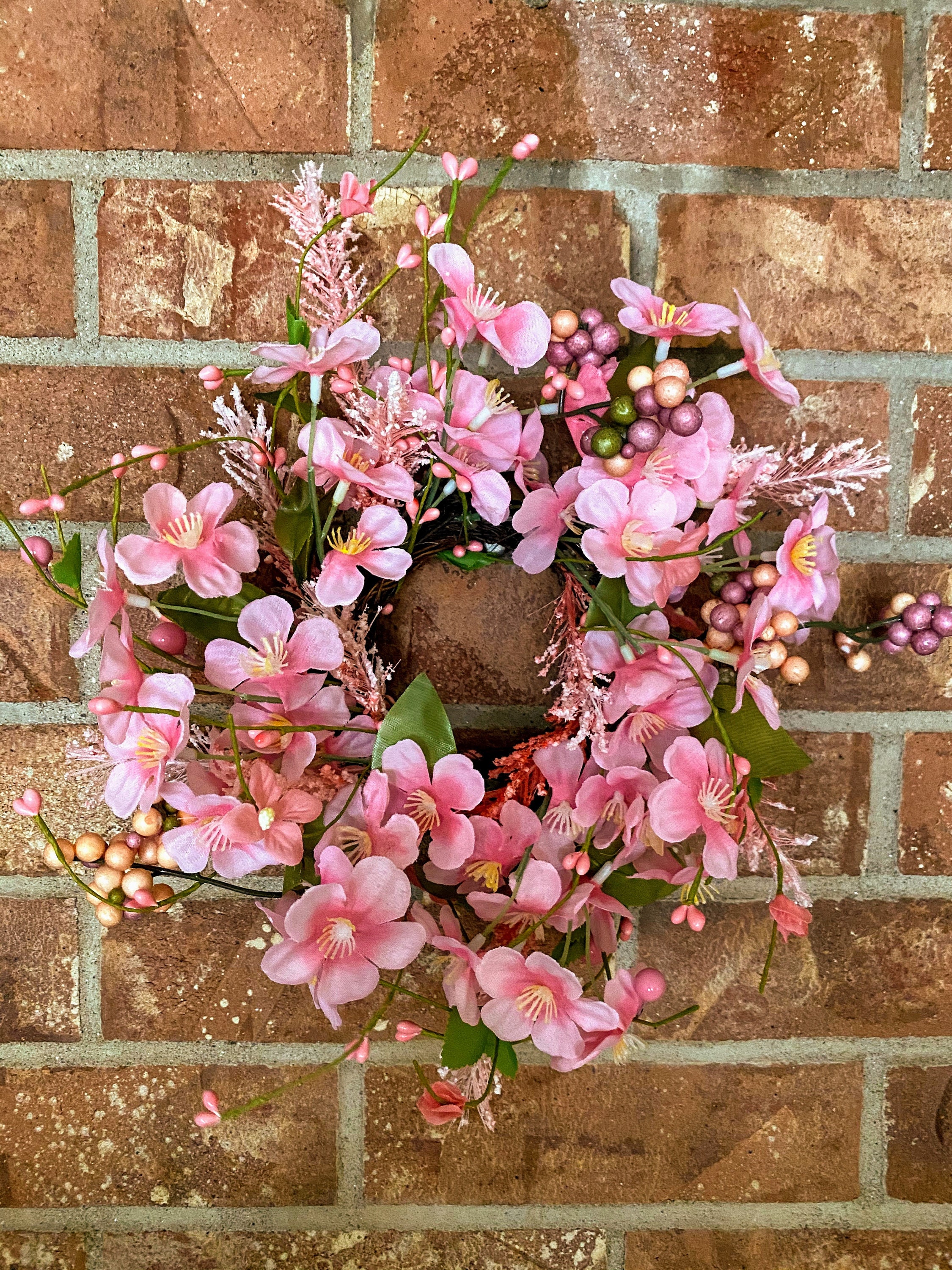 2 Spring Wreaths Small Wreath Candle Wreath Sympathy Etsy