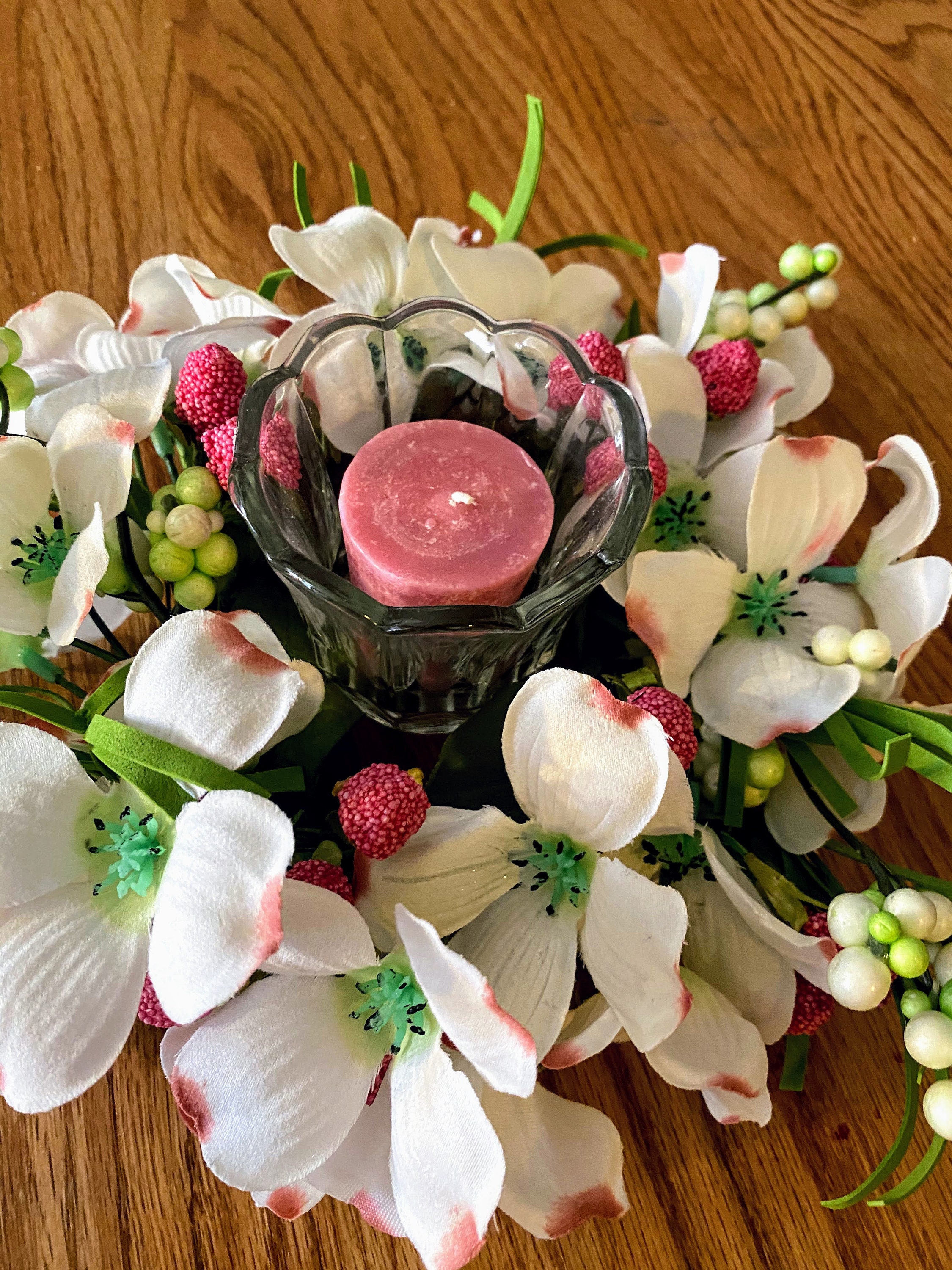 2 Spring Wreaths Small Wreath Candle Wreath Sympathy Etsy