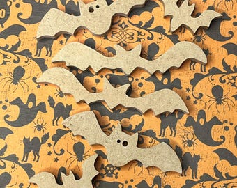 Unfertige Dekupiersäge geschnittene Holzfledermäuse: Halloween Dekoration, Schüsselfüller