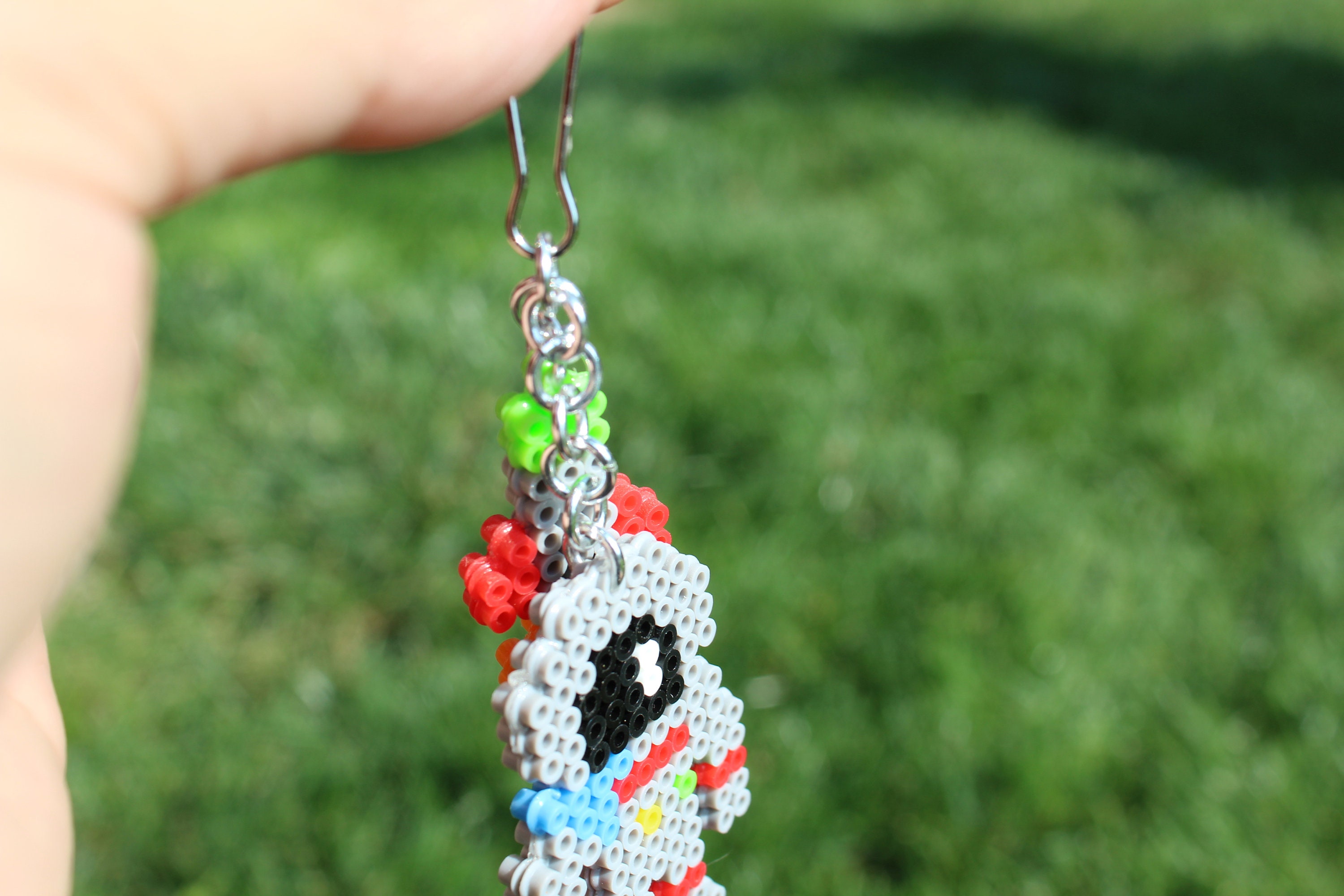 Spaceman Keychain Double Sided Perler Bead Keychain Fuse Etsy