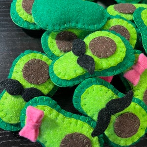 Felt Fruit, Avocado, Felt Avocado, Small Avocado Toy, Cute Avocado Bowl Filler, Avocado Decoration, Avocado Ornament, Cute Avocado