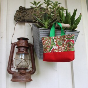 Piccola borsa natalizia, borsa regalo, porta carte regalo, pochette porta gioielli, borsa compatta, borsa regalo per le feste, borsa di stoffa, piccola borsa, accessorio per bambola