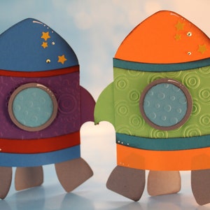 Tarjeta de nave espacial, invitaciones de cumpleaños, tarjeta de nave espacial, tarjeta de niño, tarjeta de cumpleaños, tarjeta del día del padre, tarjeta de forma, tarjeta de falta de ti, tarjeta de niña