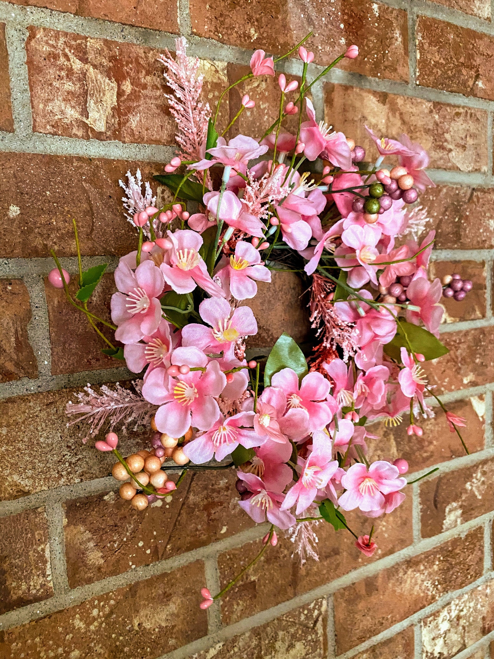 2 Spring Wreaths Small Wreath Candle Wreath Sympathy Etsy