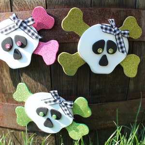 Craft Foam Skull Magnet: Handmade Halloween Fridge Decor