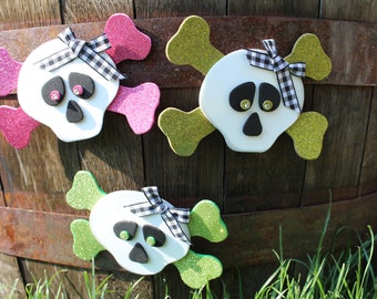 Craft Foam Skull Magnet: Handmade Halloween Fridge Decor