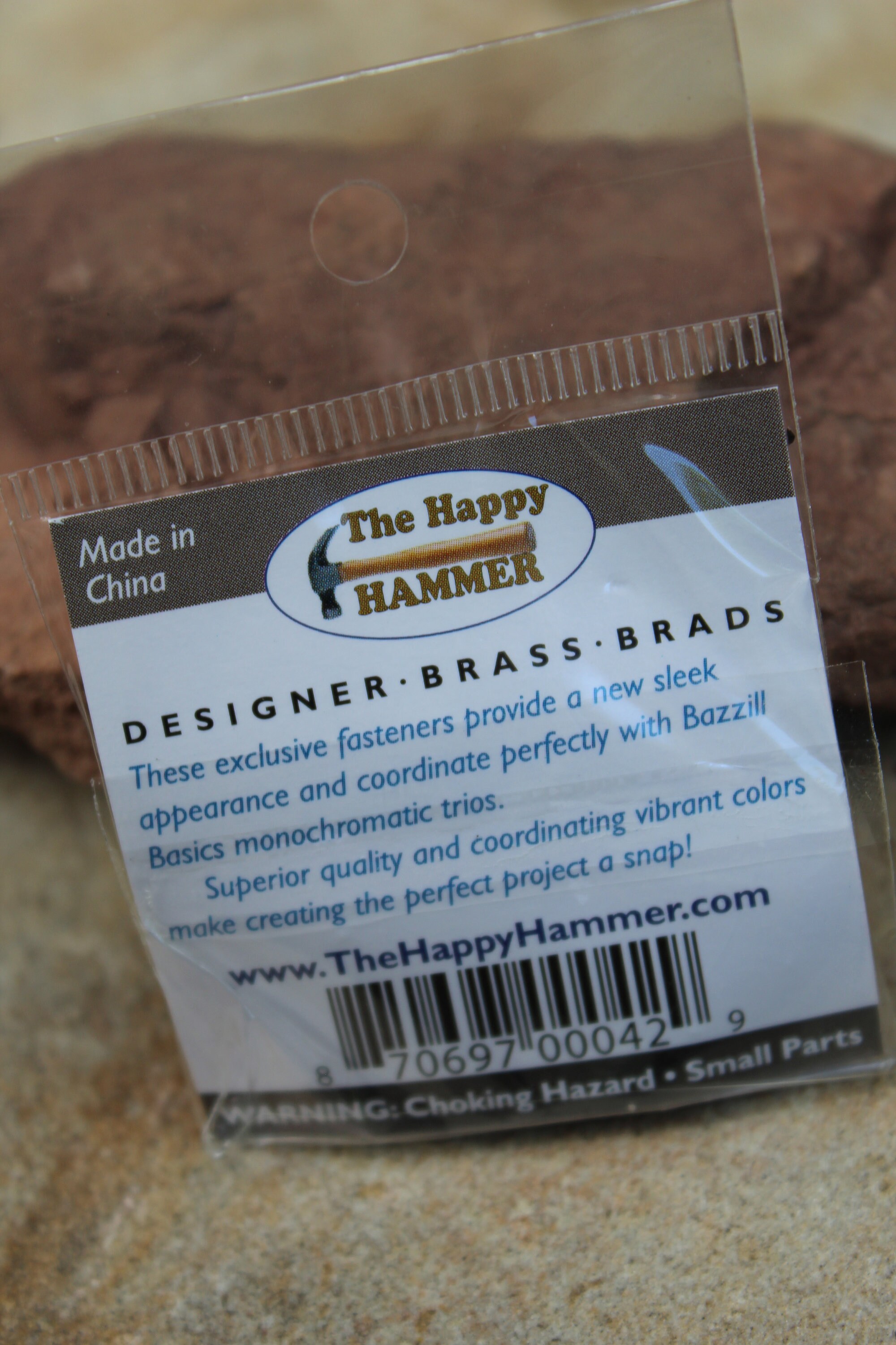 Monochromatic Raisin Brads Star Shape Brads Bazzill Etsy