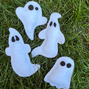 Amigos fantasmas, Fantasmas fieltros, Fantasma de Halloween, Decoración espeluznante de Halloween, Linda decoración de fantasmas, Relleno de tazón fantasma, Decoración de bandejas escalonadas