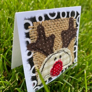 Mini carte, Mini cartoline di Natale, Carta di canna da zucchero, Tag, Cartolina albero di Natale, Carta di renna, Carta di movimento libero, Biglietti di Natale, Biglietti di Natale