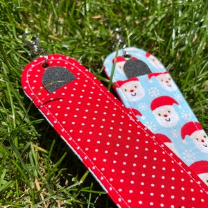 Large Nail File Holder, Nail File Holder, Santa Nail File Holder, Nail File, Stocking Stuffer, Birthday Gift, Friend Gift, Nail File Sleeve