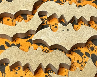 Unfertige Dekupiersäge geschnittene Holzfledermäuse: Halloween Dekoration, Schüsselfüller